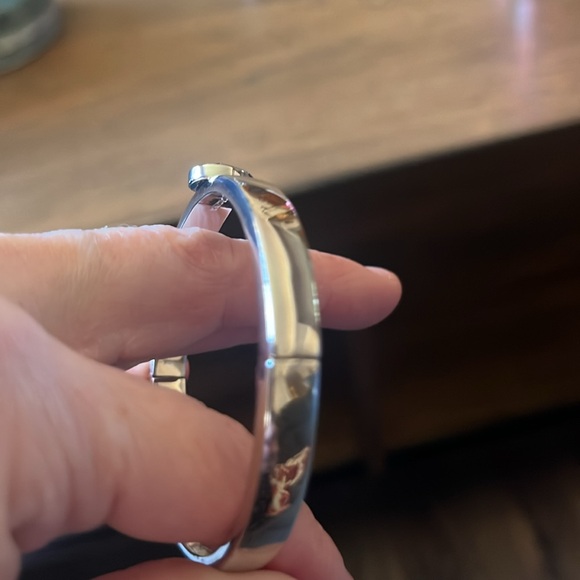 Coach Open Circle Hinged Bangle - Picture 7 of 11